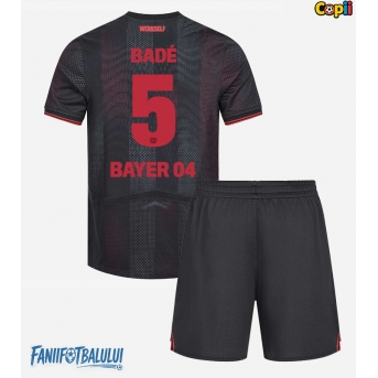 Bayer Leverkusen Loic Bade #5 Echipament de Fotbal Replică 2025-26 Copii Acasa (+ Șorturi)